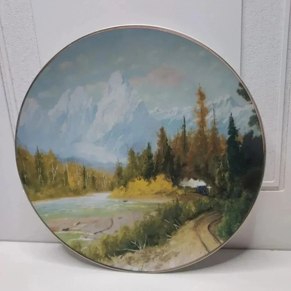 Mount Index Of The Cascades BNSF Railroad Plate Porcelain - Picture 4 of 4